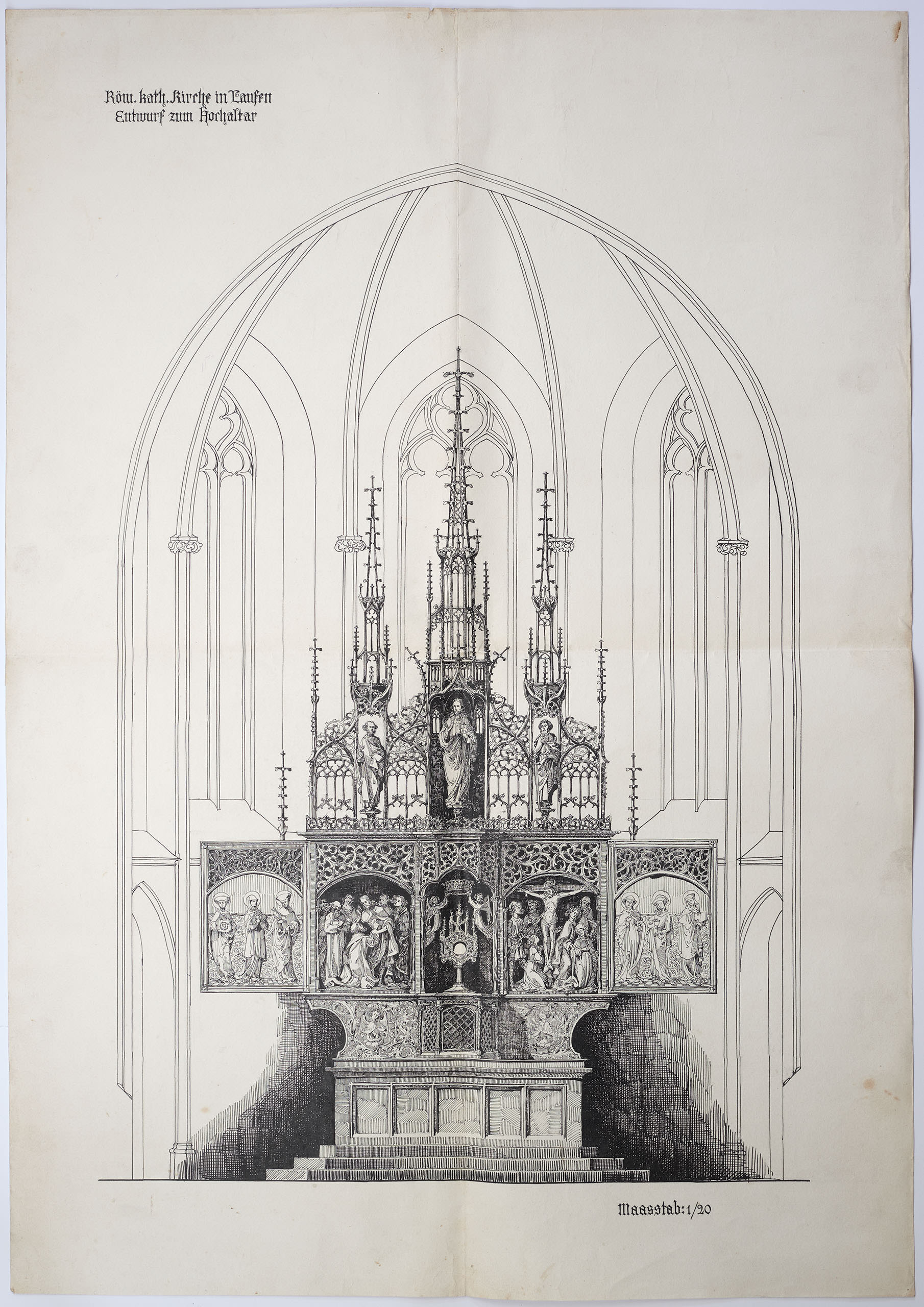 Laufen, Herz-Jesu-Kirche. Entwürfe für den Hochaltar